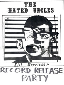 Hated Uncles poster for Record Release party 1990