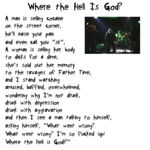 "Where the Hell Is God?" image for the Hated Uncles Live at Gown 'n Gavel 07-22-1998 audio video.