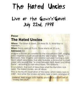 "Mole Introduction" image for the Hated Uncles Live at Gown 'n Gavel 07-22-1998 audio video.