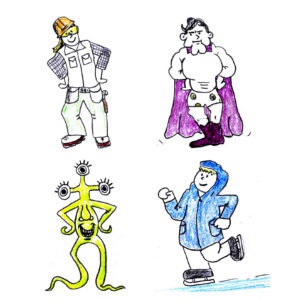 Cartoon Characters - drawings by Harvey Dog 2023